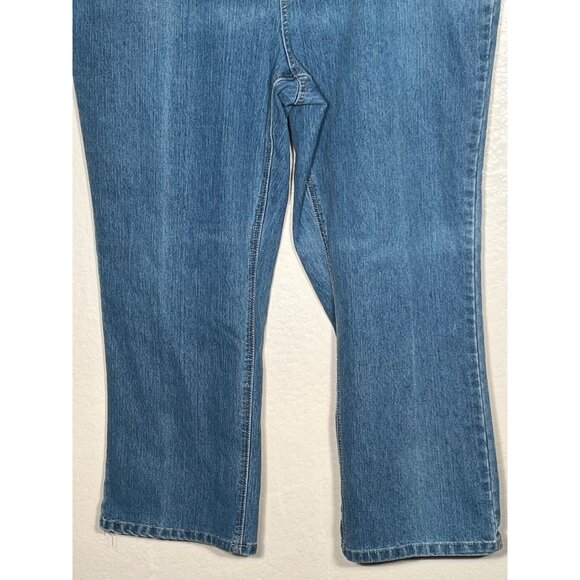 Liz & Me Signature Women's Bootcut Jeans Size 263W Blue High Rise 5 Pockets - Picture 6 of 12